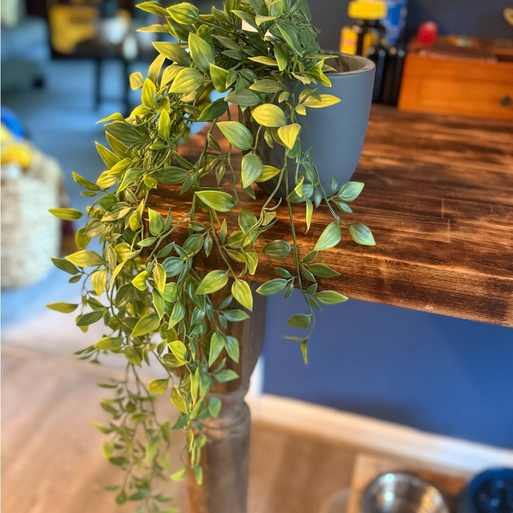 Artificial Greenery in Gray Pot